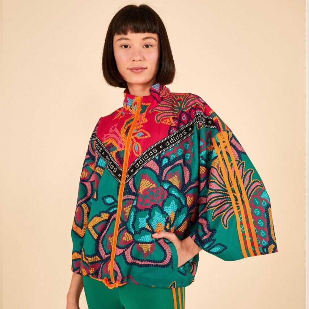 Adidas Farm Rio Track Top W/Kimono Sleeve Size L